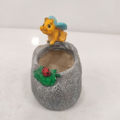 Ceramic honey bees cute mini Ceramic pot for home office desktop
