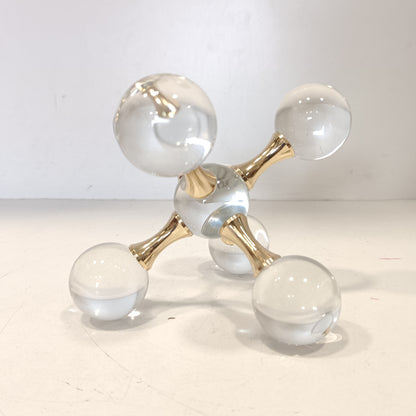 Crystal balls molecule design showpiece