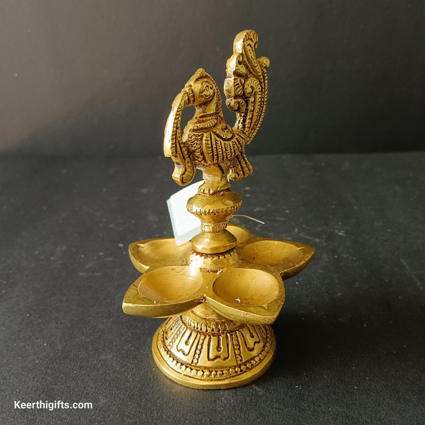Brass antique peacock Diya