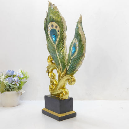 Peacock Feather Show Piece