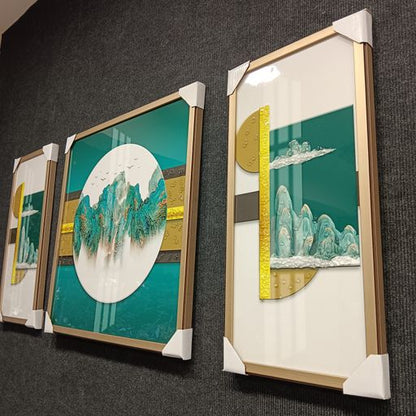 Crystal wall frames