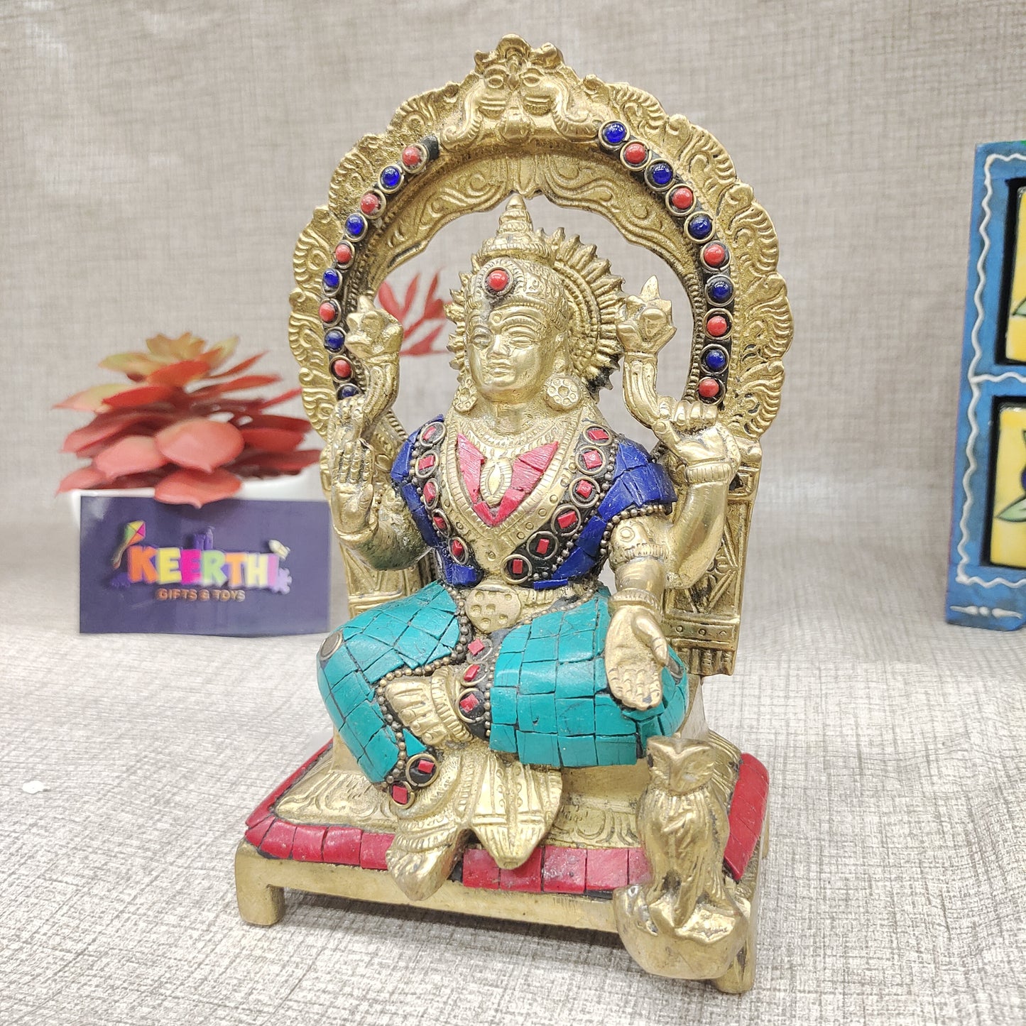 Lakshmi Devi Brass idol