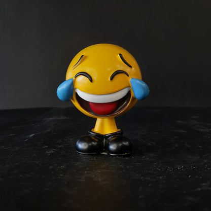 Smile bubble head showpiece only single piece with one a moji