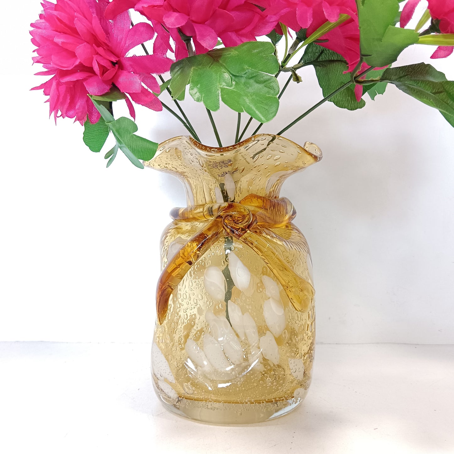 Specially hand moulded glass Flower vase