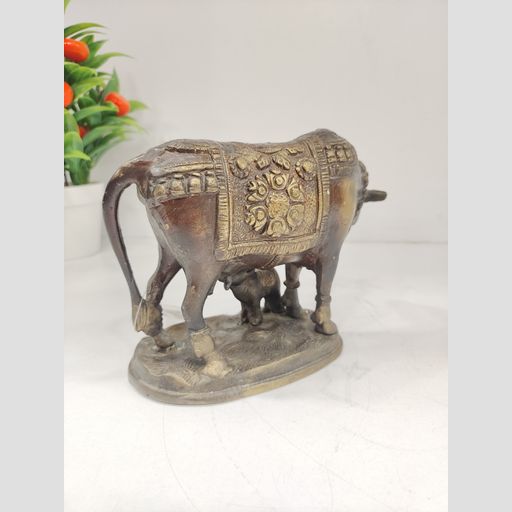 Brass Kamadhenu Antique finish