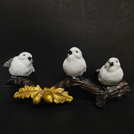Home Sages Handicrafts Three Birds on Tree showpiece Figurine Table Decor