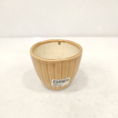 Light Yellow Ceramic Pot for Indoor Plants Matte Finish Planter | Perfect for Home Decor, Garden, Balcony, Living Room Decoration & Gifting | Modern Indoor Plant Planter Ceramic pot