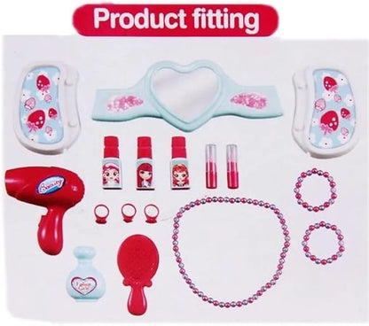 Toys Beauty Set Toys for Kids Age 3 years above Beauty Makeup Kit Pretend Play Cosmetic Set Toys Kids Role Games Tools Accessories Portable Suitcase
