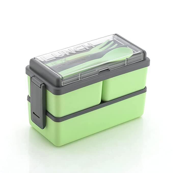3 Compartment Lunch Box for Office Men and Lunch Box for Kids, Microwave Safe Lunch Box