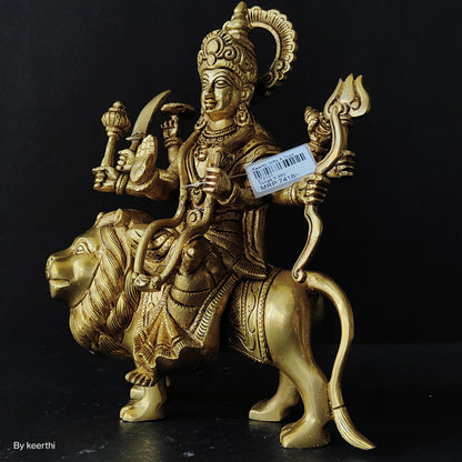 Goddess Devi Durga Maa Idol Brass Statue for Dussehra Puja Hindu Festival