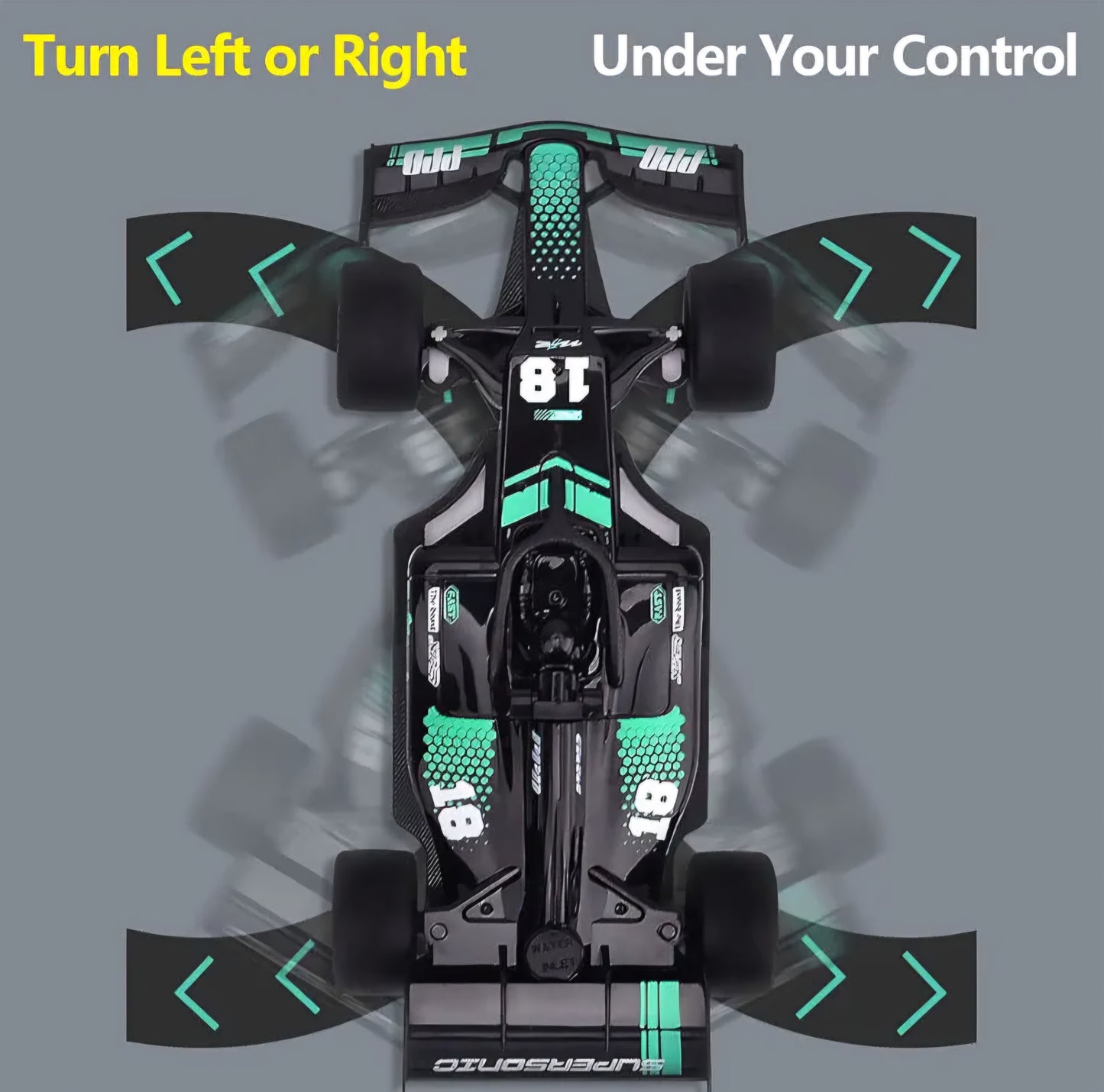 Formula1 Remote Control Car for Boys F1 Fast RC Car and Cool Indoor Outdoor Toys for Kids Age High Speed Hobby RC Spray Racing Car Great Birthday Gifts