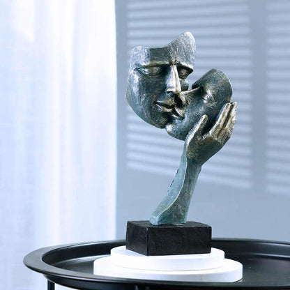 Abstract Face Sculpture