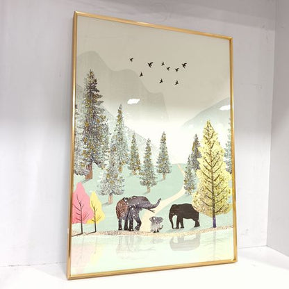 Crystal wall frames
