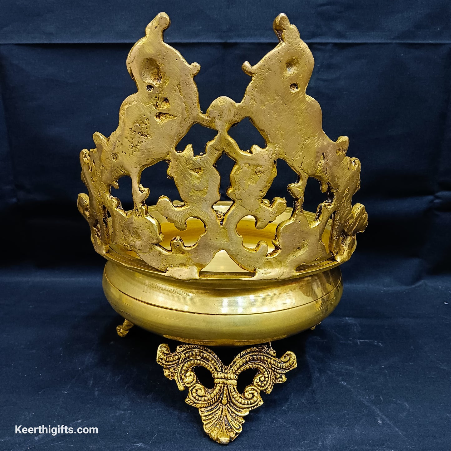 Peacock brass antique urli