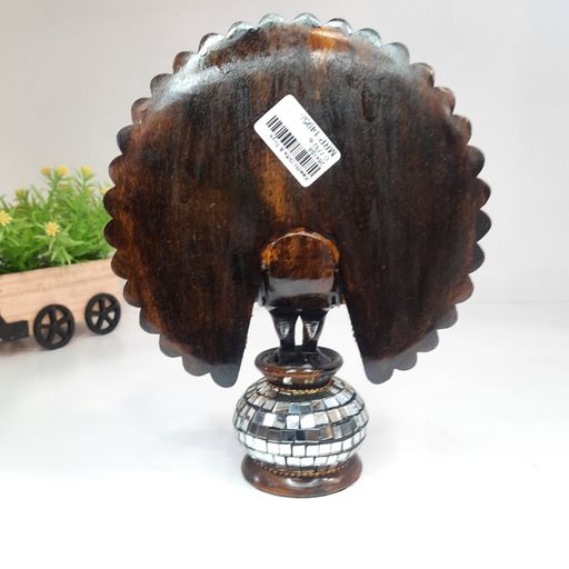 Wooden Peacock W/Mirror Work Oxod