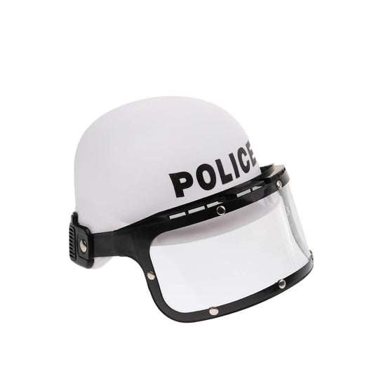 White Police Helmet