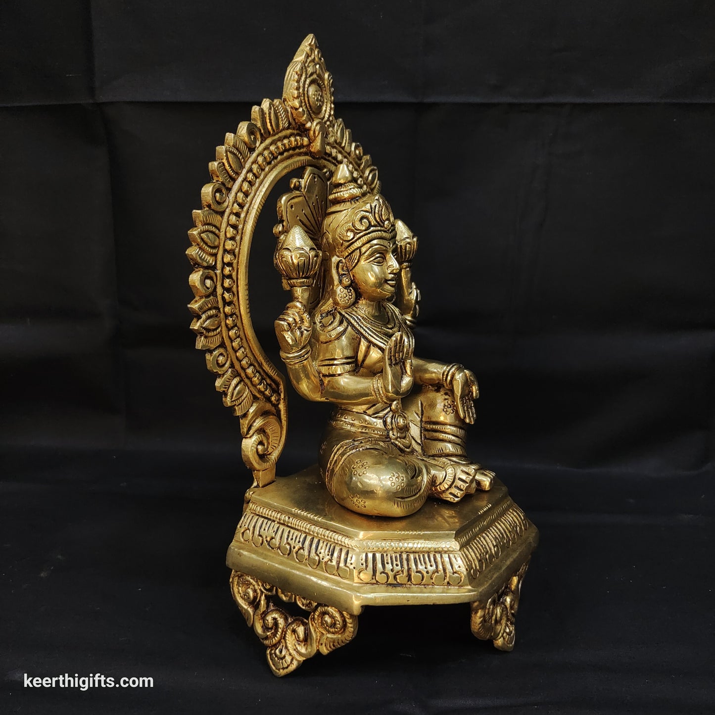 Brass Lakshmi Devi idol for pooja 6.3