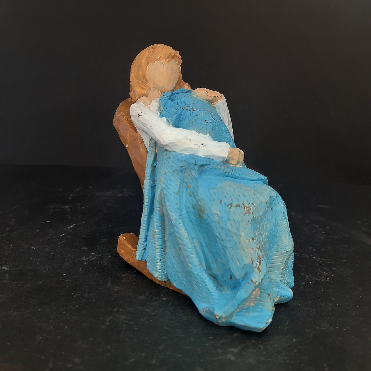 Resin Mother and Child on Chair