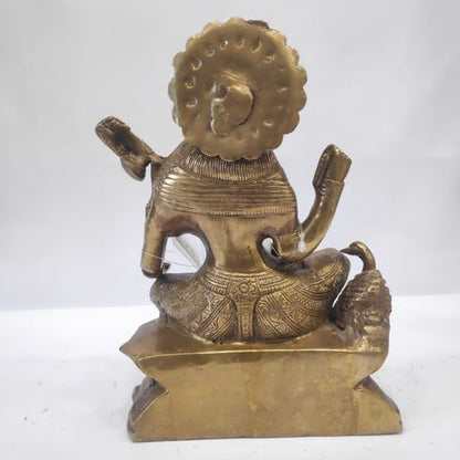 Brass saraswati idol