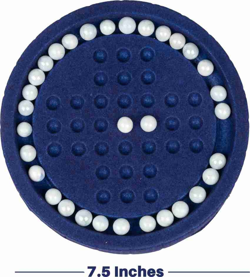 Junior Brainvita Game Pearl Finish Marbles A Brain teasting Game Easy to Carry Party and Fun Games Board Game