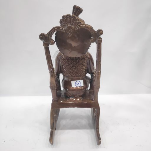 Brass Chair ganesh idol
