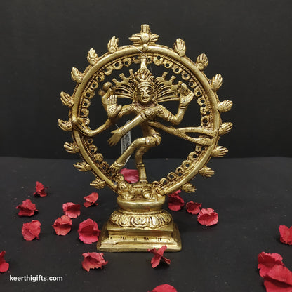 6 inch Brass natraj Idol