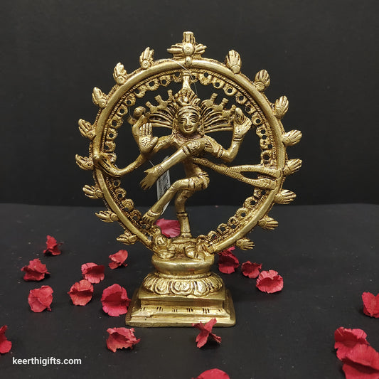 6 inch Brass natraj Idol
