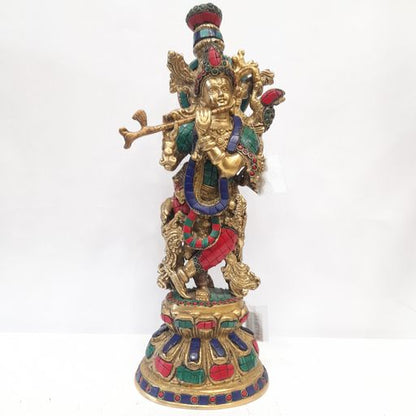 Brass Krishna idol