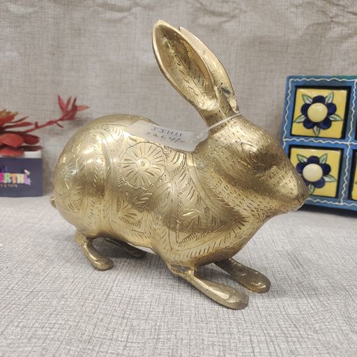 Brass Rabbit Showpiece