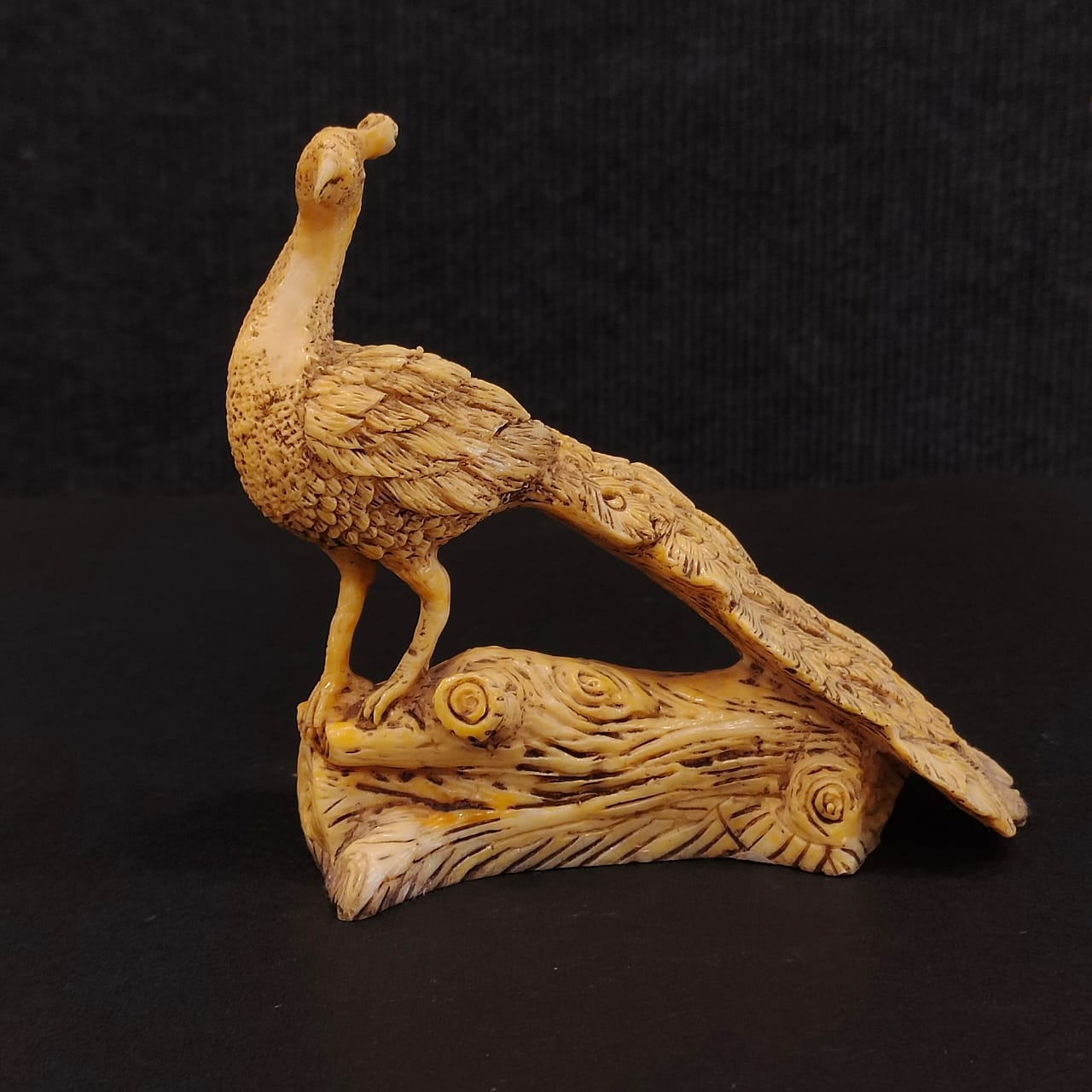 WOODEN PEACOCK
