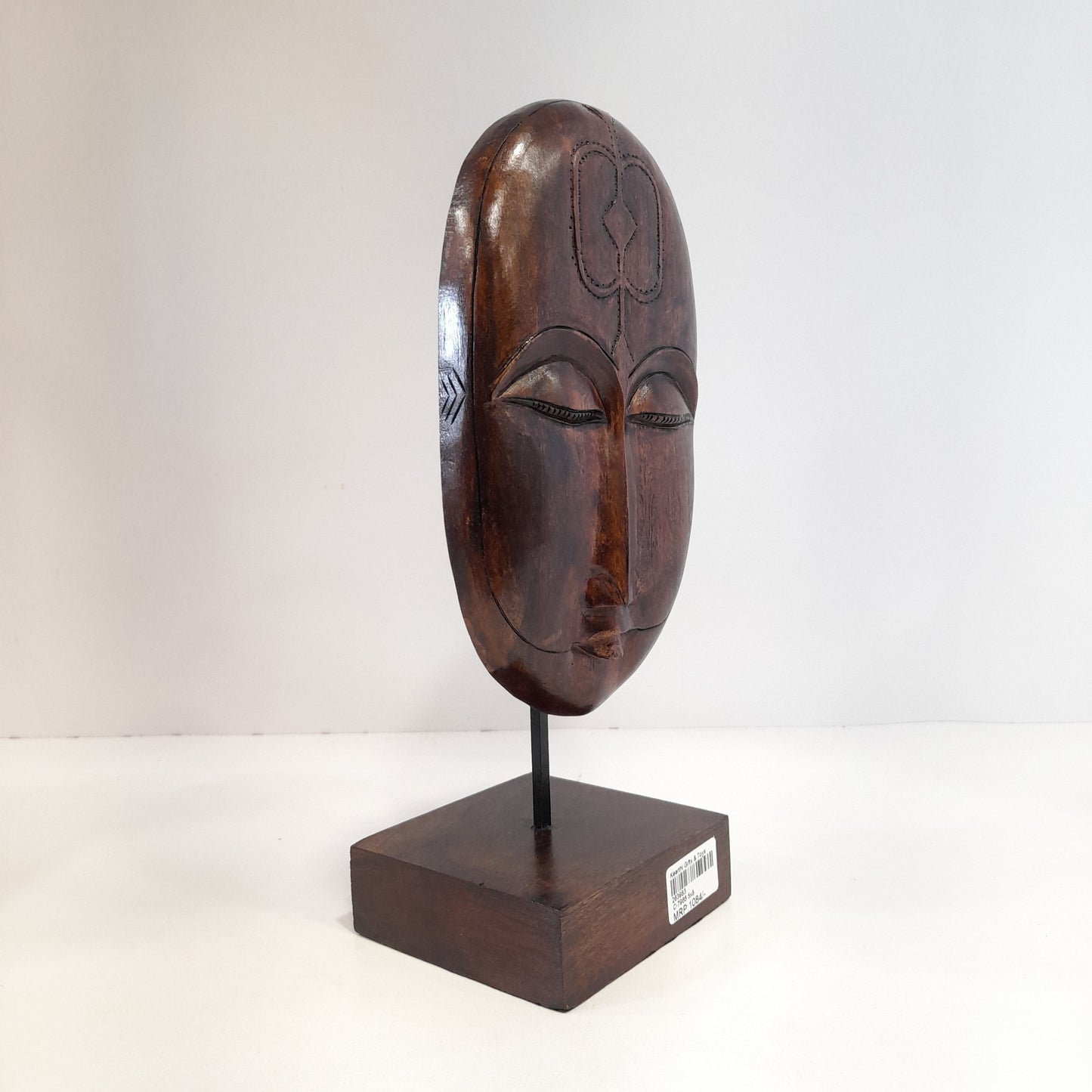 Wooden Mask on Base