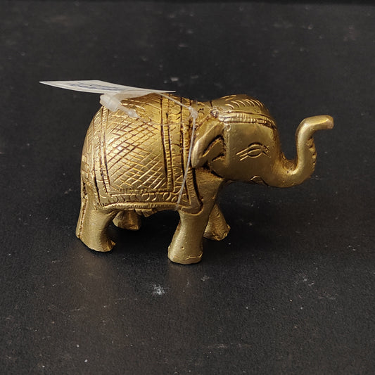 Antique Brass Trunk Up Elephant