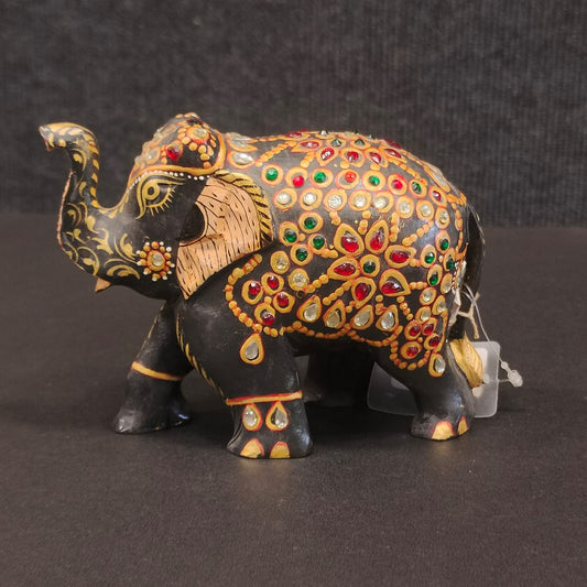 Wodden elephant hand painted