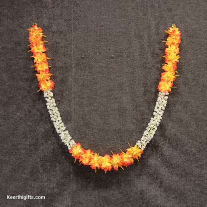 Jaswanti artificial flowers garlands hangings for door sides and Pooja mandhir decoration