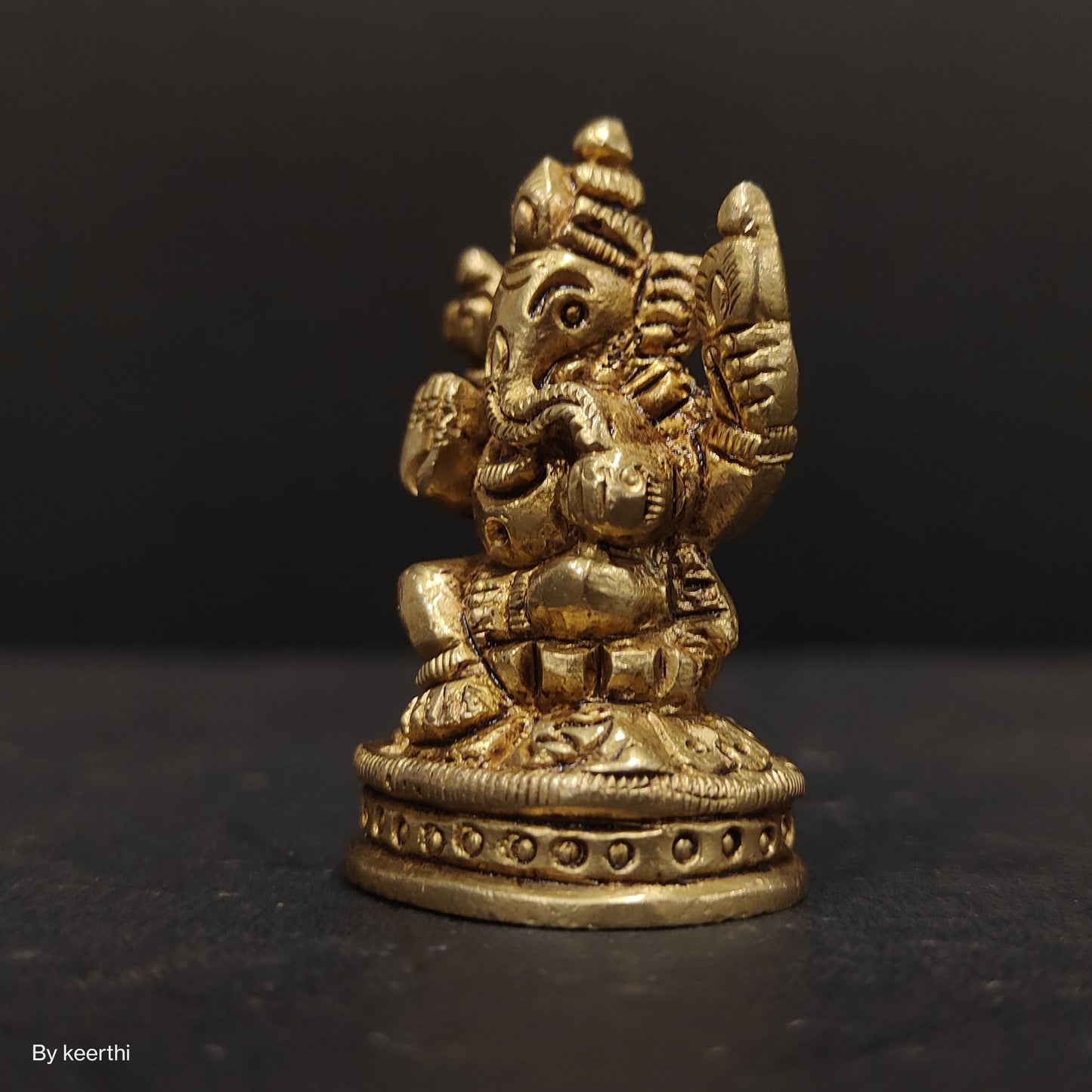 Brass Lord Ganesha Statue for Pooja Home Decor Car Dashboard God Ganesh Ganpati Decorative Showpices for