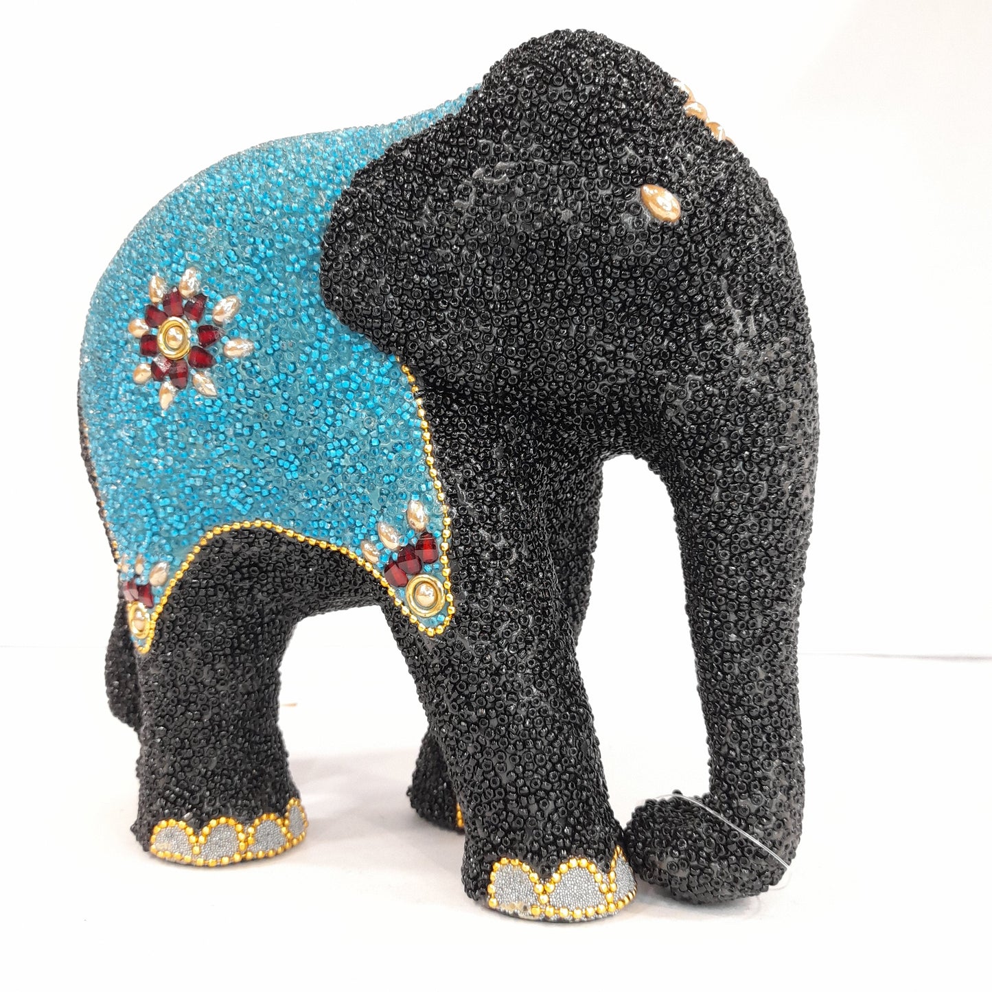 Resin Elephant W/Micro Beads