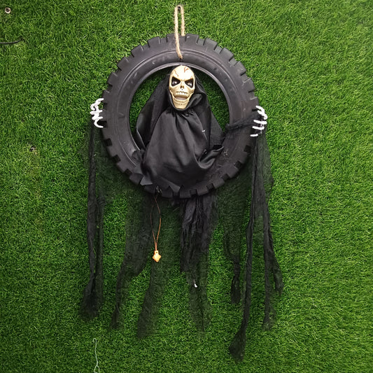 Tyre skeleton ghost doll helloween decor