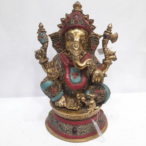 Brass ganesh idol