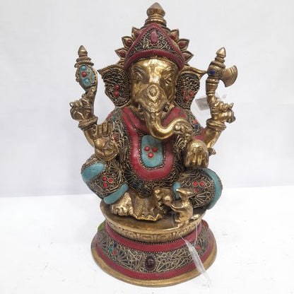 Brass ganesh idol