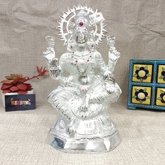 Lakshmi German silver idol