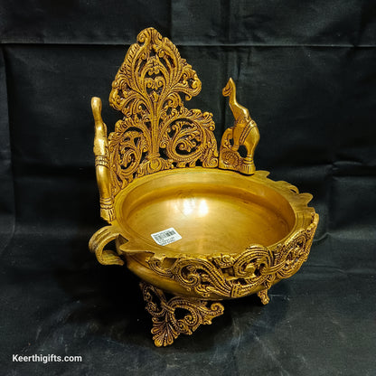 Elephant urli brass antique