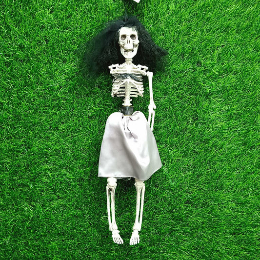 Pink Skirt Skeleton Hanging 16 inch