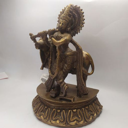 Antique cow krishna
