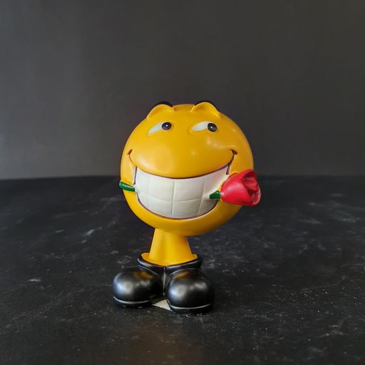 Smile bubble head showpiece only single piece with one a moji