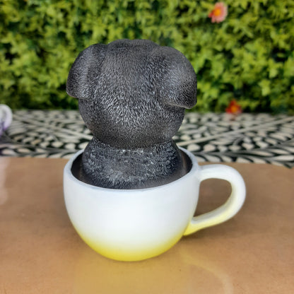 Puppy in cup show piece