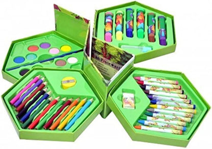 Cartoon Themed 46 Pieces Art Set for Kids Art & Craft Supplies Gift Item for kids Birthday Return Gifts