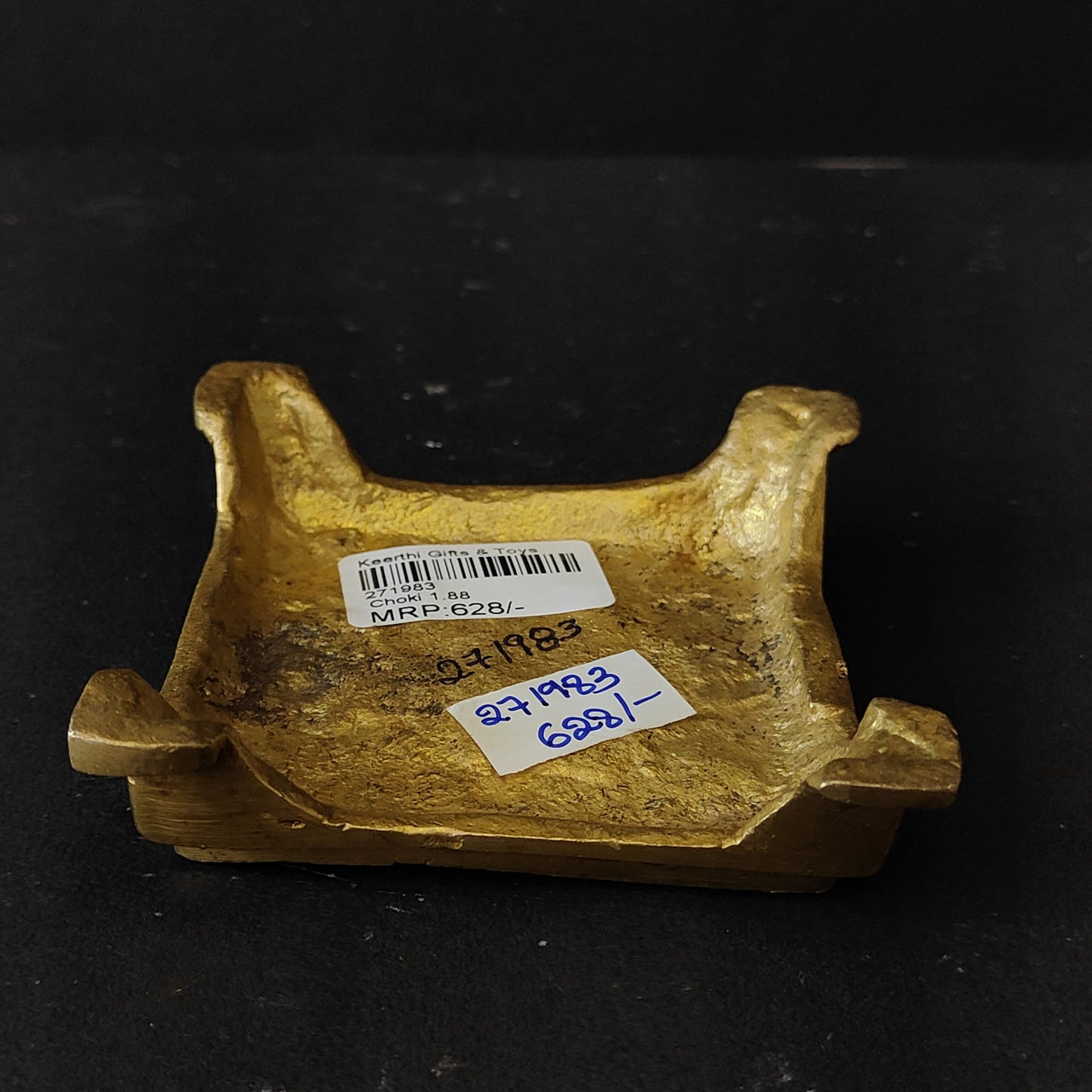Ancient Brass Pooja Chowki