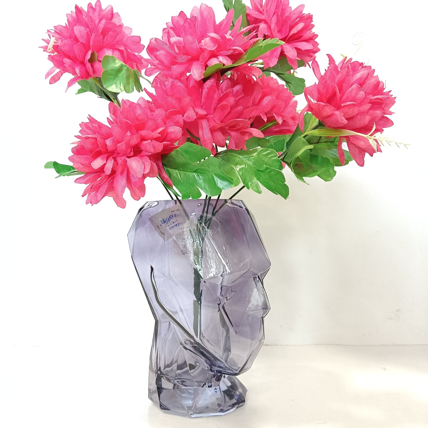 Human face glass Flower vase