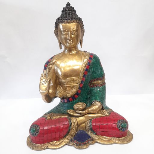Brass Buddha idol