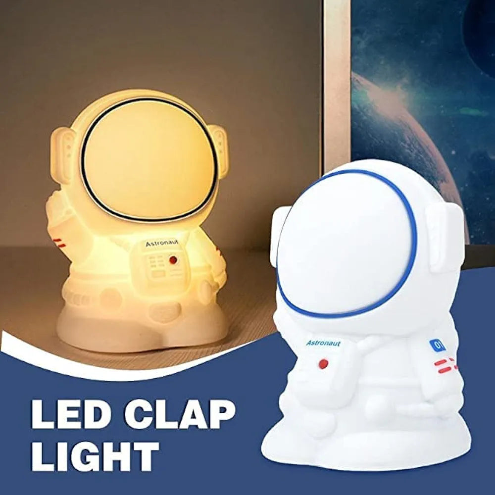 Astronaut Night Light Kids Room,7 Color Changing LED Portable Touch Lamp for Bedroom,USB Chargeable Silicone Animal Nightlight for Baby Children gifting (Astronaut Table Lamp)